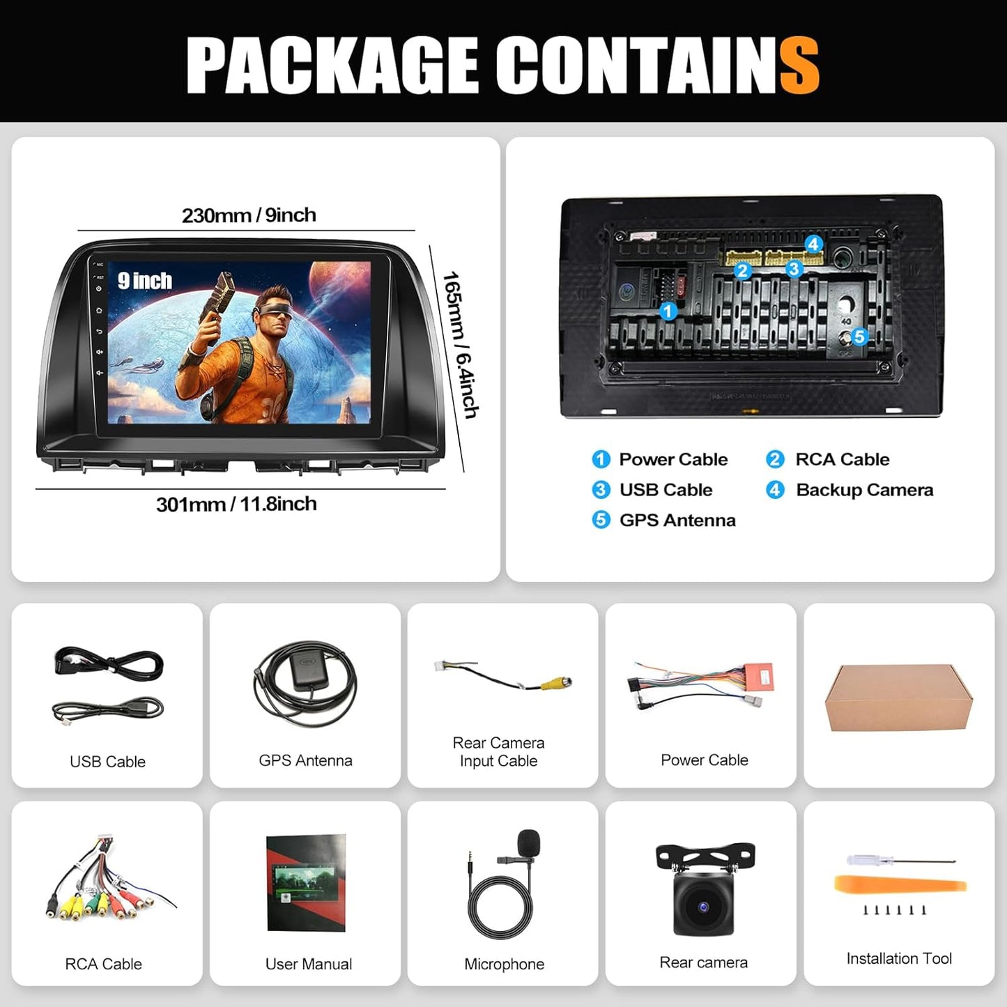 Android 13 Car Stereo for Mazda CX-5 2012-2015