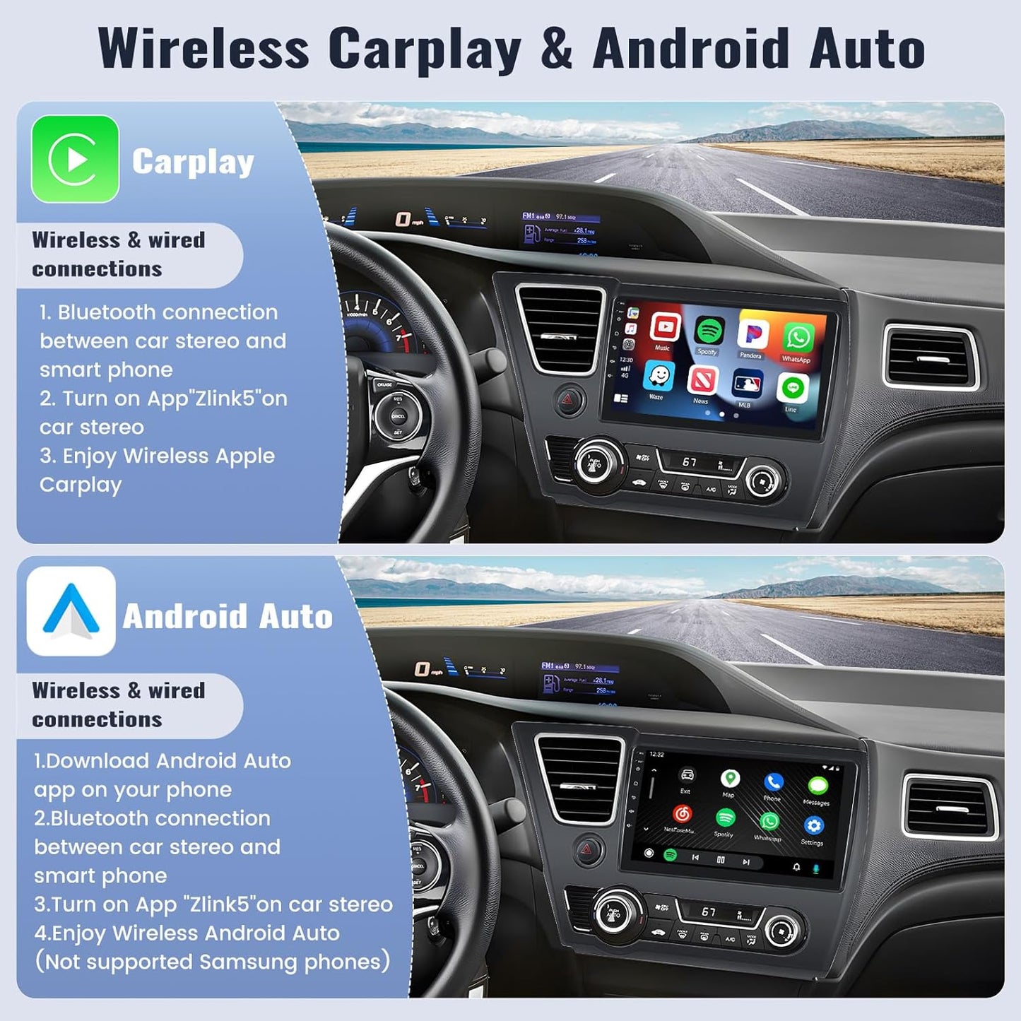 Android Car Stereo for Honda Civic 2013-2017